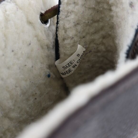 Seven7 Boots Womens 9 Rubber Duck Boots Faux Leather Sheepskin Lining - Picture 9 of 13